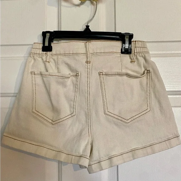 Rewash Brand Juniors' Elasticized-Waistband Mom Shorts - Picture 3 of 4